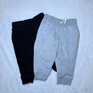The Children's Place Black & Gray Kids Jogger Pants